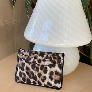 Leopard Print 6 Card Holder / Wallet